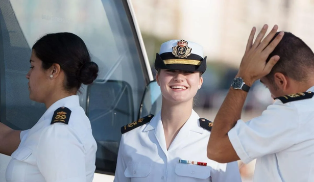 La Princesa Leonor al arribar a Las Palmas de Gran Canaria