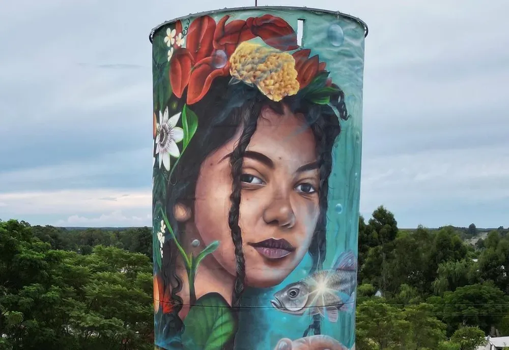 El mural de Gallino en San Gregorio de Polanco