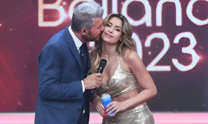 Marcelo Tinelli y Milett Figueroa