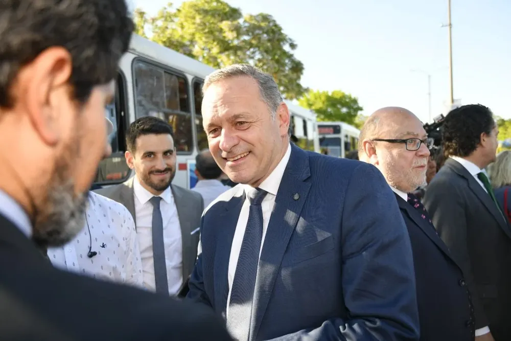Álvaro Delgado este lunes en la inauguración del Hospital del Cerro
