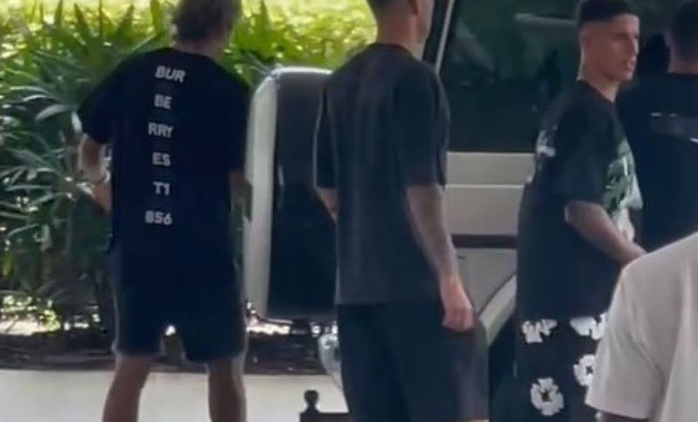 Brian Rodríguez salió con sus compañeros de paseo al tener la tarde libre en la Copa América 2024