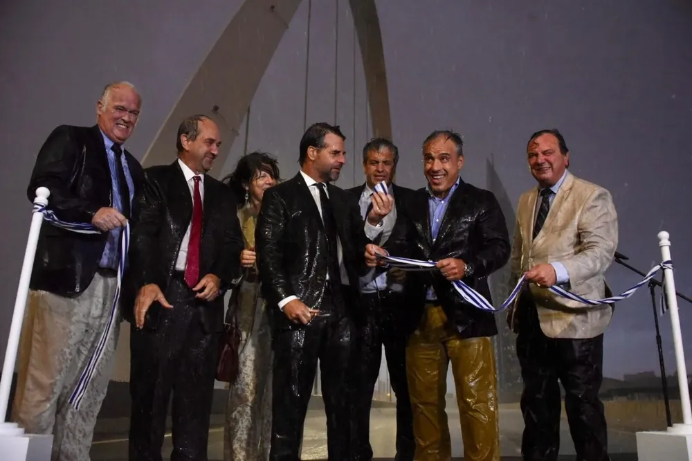Luis Lacalle Pou y otras autoridades inauguran el Viaducto