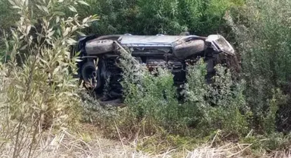 Así quedó la camioneta de Luis Miguel Pulga Rodríguez