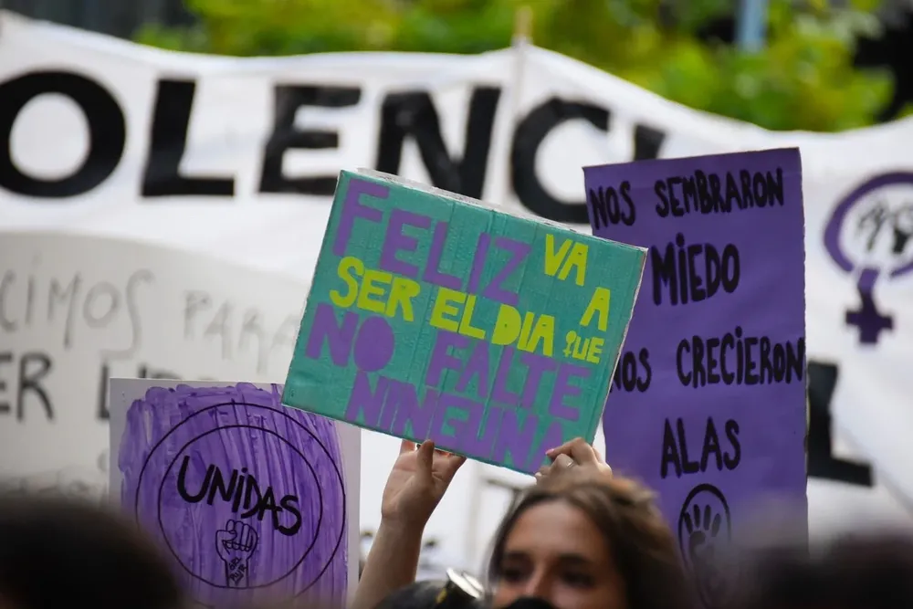 Marcha del Día de la Mujer en Montevideo