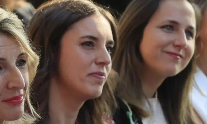 Yolanda Díaz, Irene Montero e Ione Belarra