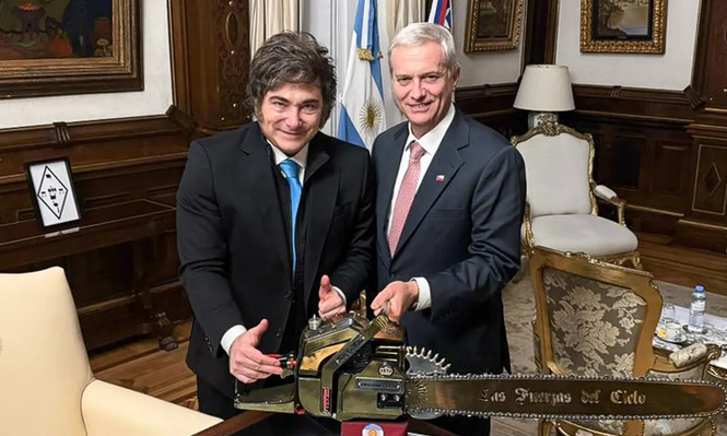 Kast visitó a Milei tras ganar las elecciones en Chile