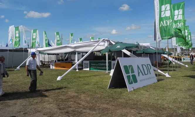 El stand de Agronegocios del Plata en la reciente Expoactiva Nacional.