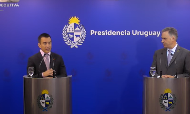 Daniel Noboa y Yamandú Orsi