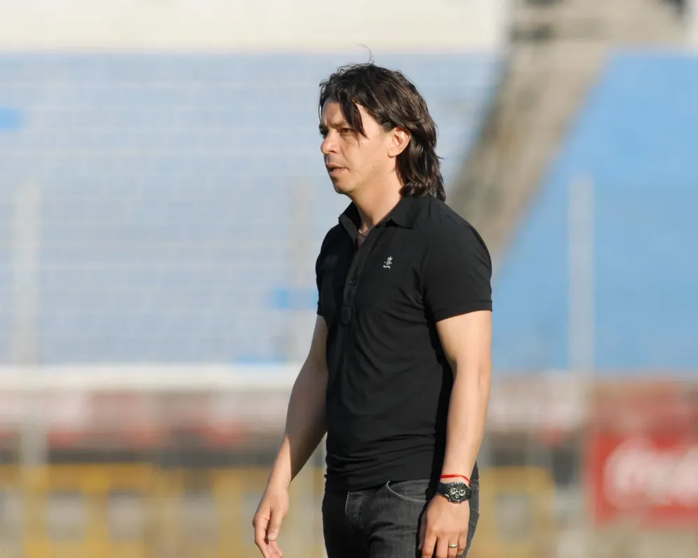 Gallardo, el día de la derrota ante Bella Vista