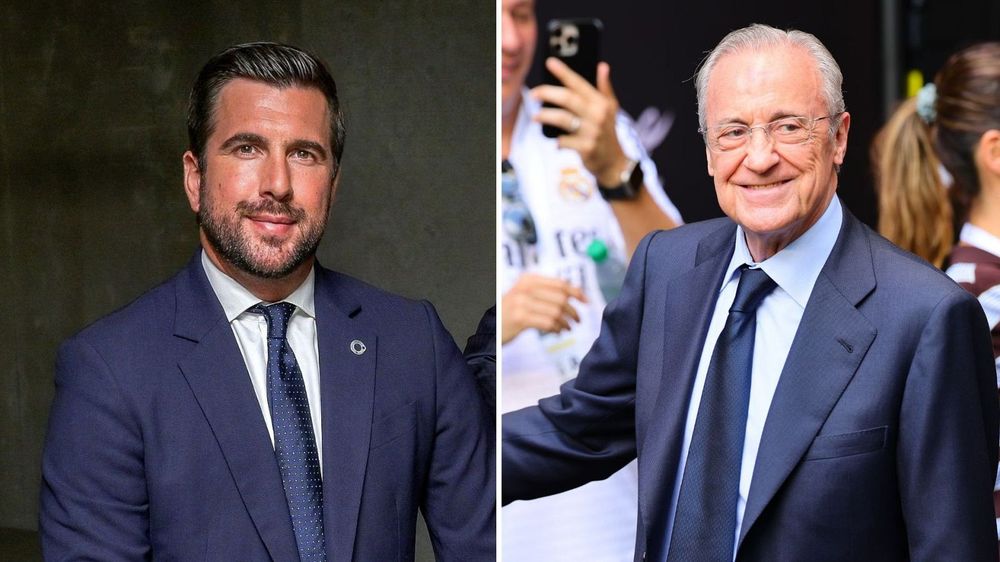 Enrique Riquelme y Florentino Pérez, candidatos a presidente del Real Madrid.&nbsp;