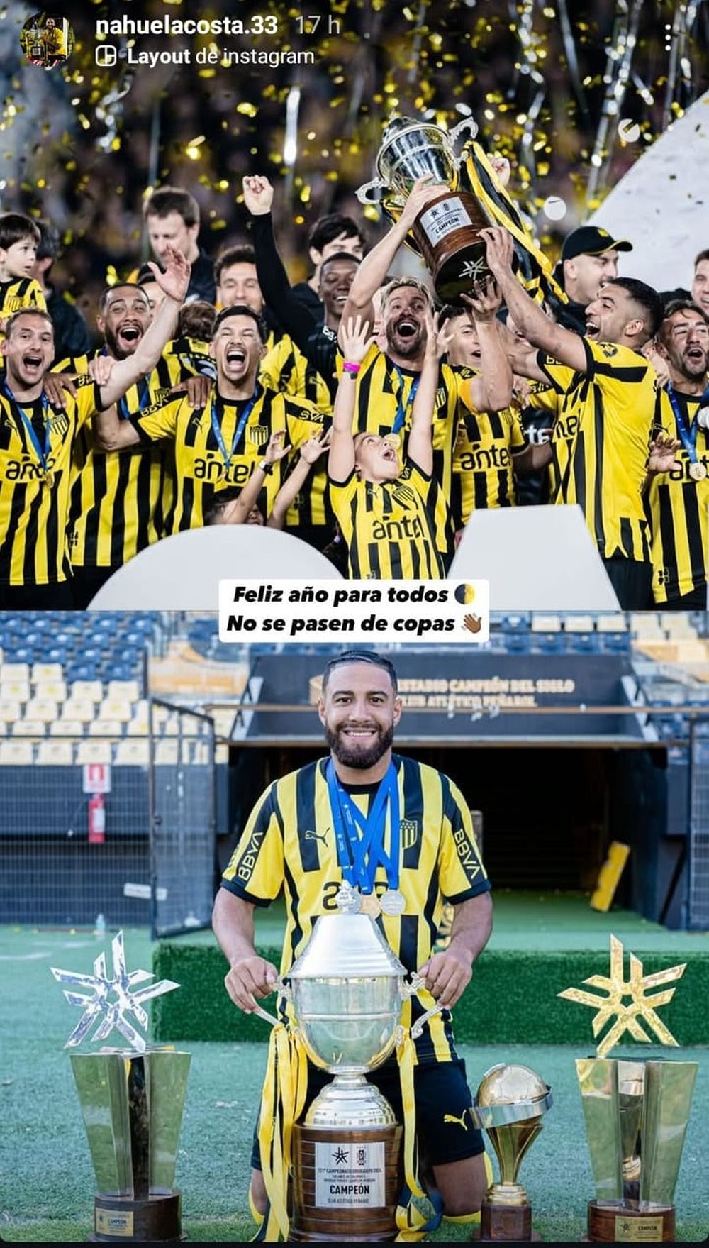 El posteo de Nahuel Acosta