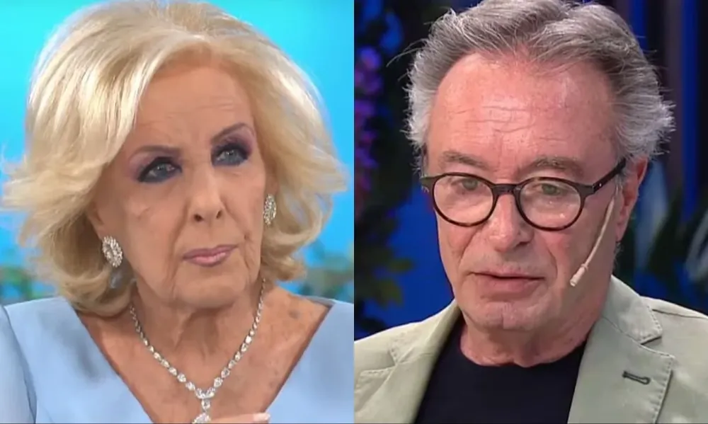 Oscar Martínez y Mirtha Legrand.
