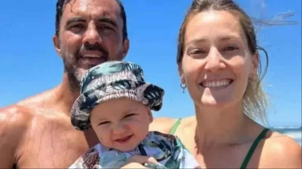 Fabián Cubero, Mica Viciconte y su hijo, Luca
