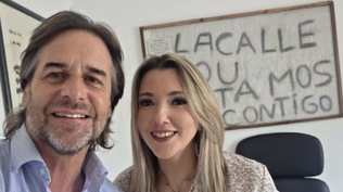 La foto que compartió Valeria Ripoll con Luis Lacalle Pou: el motivo de la reunión y los temas que abordaron