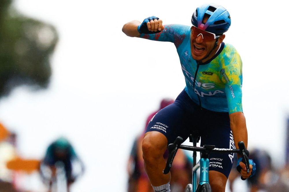 La emoción de Davide Ballerini, compañero de Thomas Silva, al ganar la sexta etapa del Giro de Italia