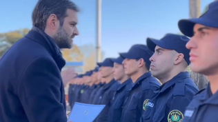 Martinelli saludó a los nuevos policías de Colonia: Héroes sin capa, pero con uniformes
