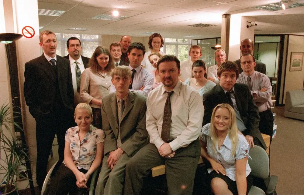 El elenco de la versión británica de The Office