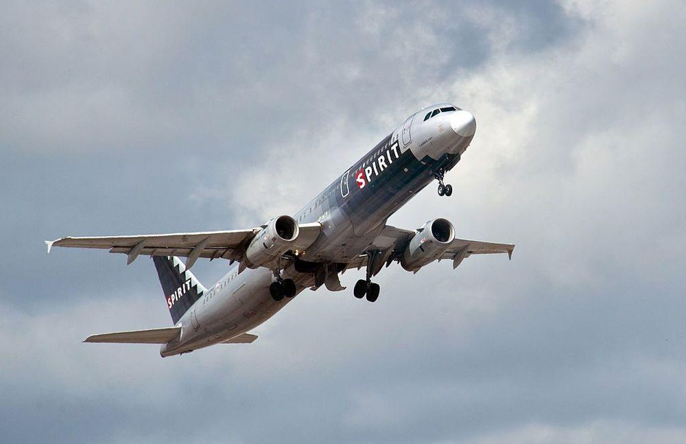 Los aviones de Spirit no fueron siempre amarillos.