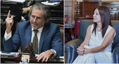 El diputado Bertie Benegas Lynch y la ministra de Capital Humano Sandra Pettovello
