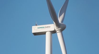 Una torre eólica de Siemens Gamesa fabricada en España. EUROPA PRESS