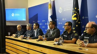 Abdala, Balbi, Martinelli, Ruglio y autoridades de Jefatura de Policía