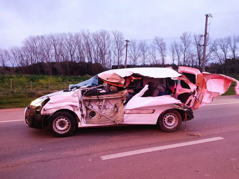 La camioneta y el camión circulaban en el mismo sentido
