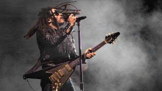 Lenny Kravitz en su show en Montevideo