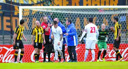 Cristian Tabó se lesionó en el clásico