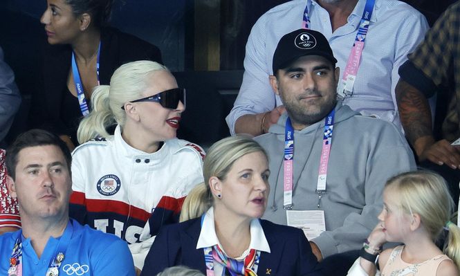 Lady Gaga y su pareja, Michael Polansky, en los Juegos Olimpicos