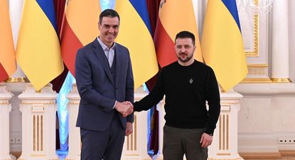 Una imagen de un encuentro entre Pedro Sánchez y Volodomir Zelensky