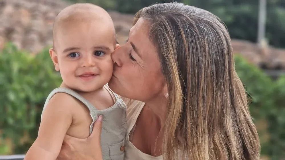 María tuvo a su hijo Bosco con 46 años en diciembre de 2021.