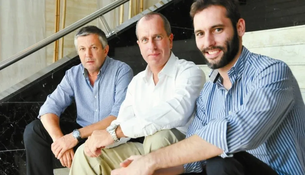 Marcos Guigou, Juan Ángel de la Fuente y Leonardo Cristalli