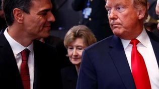 Pedro Sánchez y Donald Trump.&nbsp;