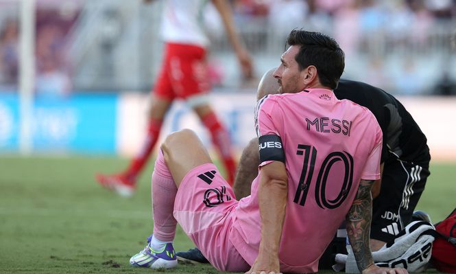 La lesión de Lionel Messi con Inter Miami contra Necaxa en la League Cup&nbsp;