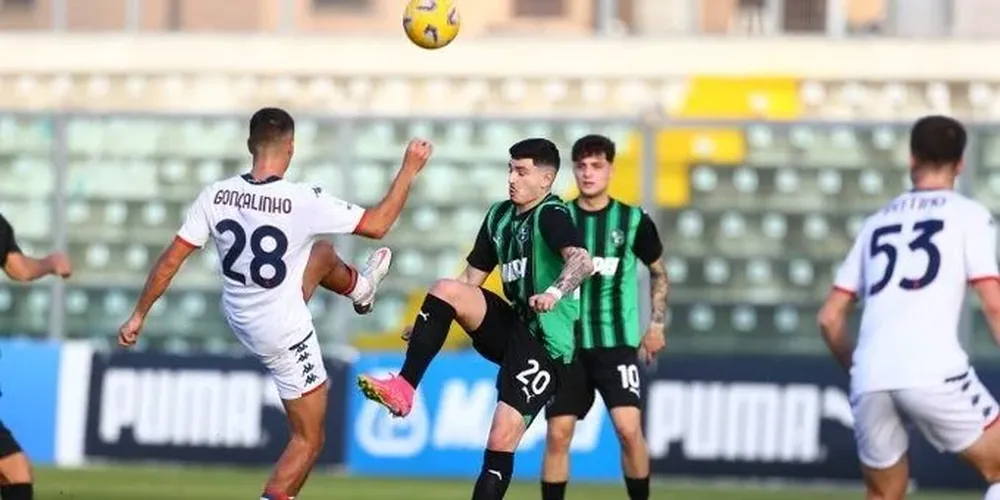 Álvarez Martínez este sábado en el equipo Sub 19 de Sassuolo