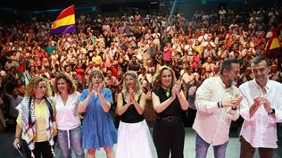 Yolanda Díaz en el acto celebrado este domingo en Sevilla por Sumar