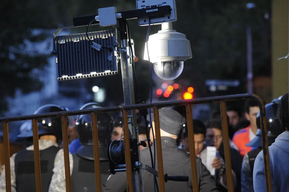 Foto de archivo. Control de ingreso en el Palacio Peñarol