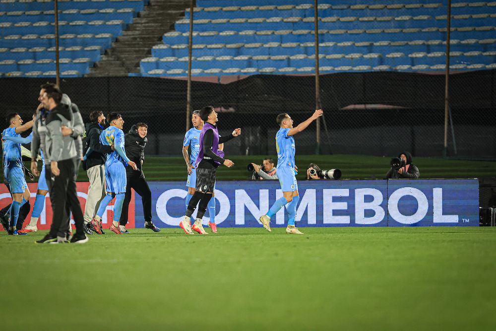 La celebración de Montevideo City Torque tras clasificar a las semifinales de la Copa Sudamericana