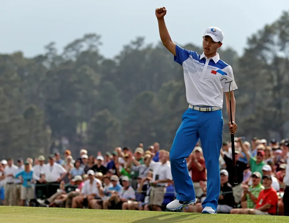 Guan Tianlang, de China, el viernes en Augusta