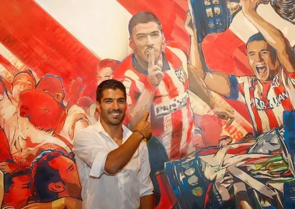 Suárez y su mural