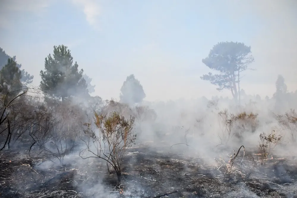 Incendio en el Fortín de Santa Rosa