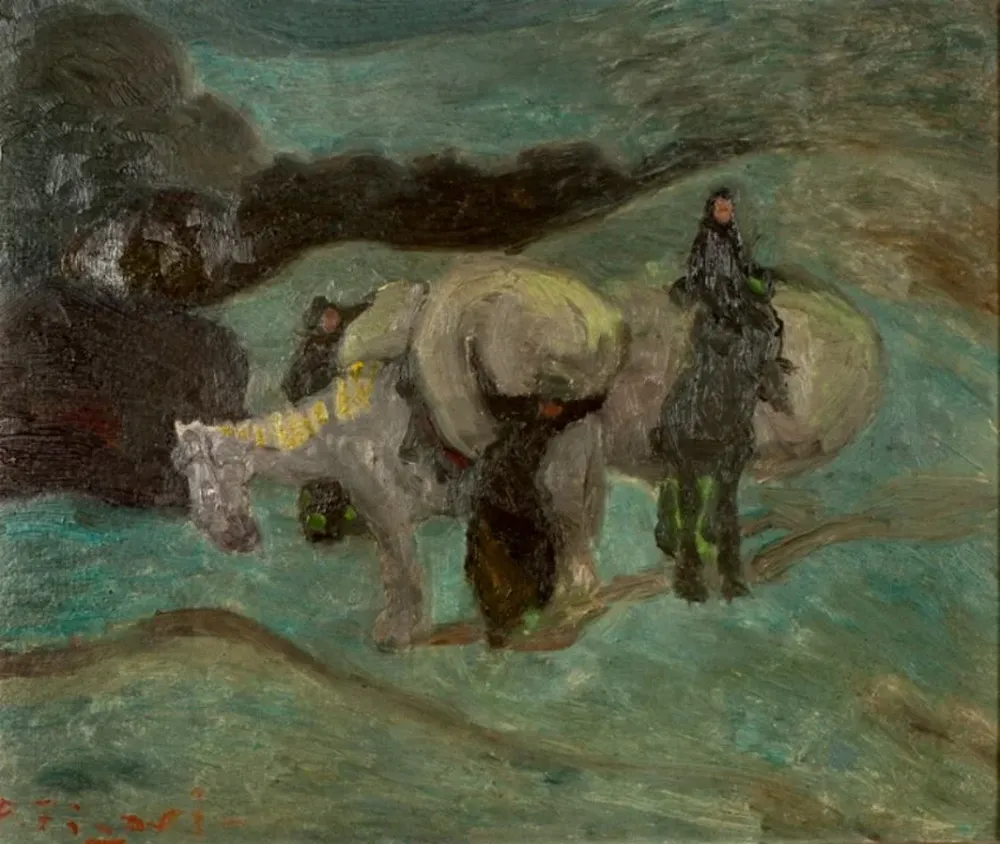 Lavandeiras, una obra del pintor Pedro Figari