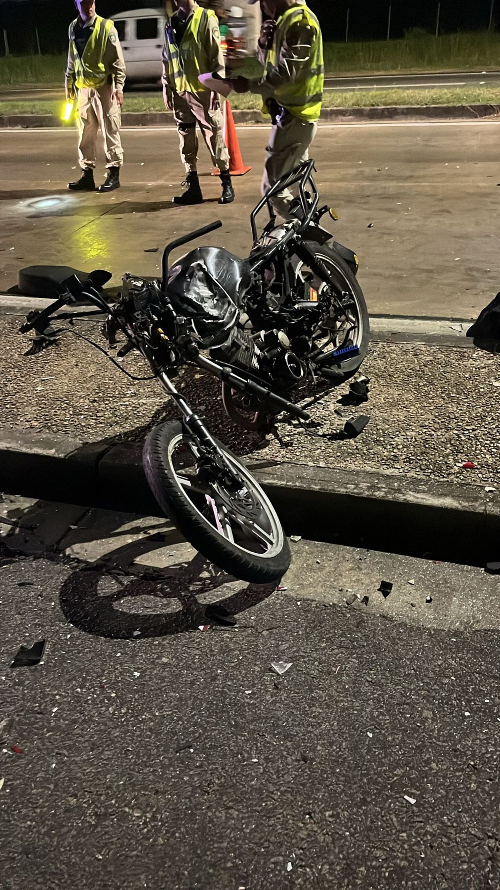 El motociclista murió en el lugar