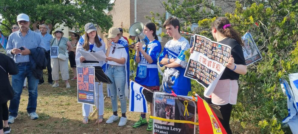 Unas 200 personas se convocaron en Madrid para protestar contra el antisemitismo y el terrorismo