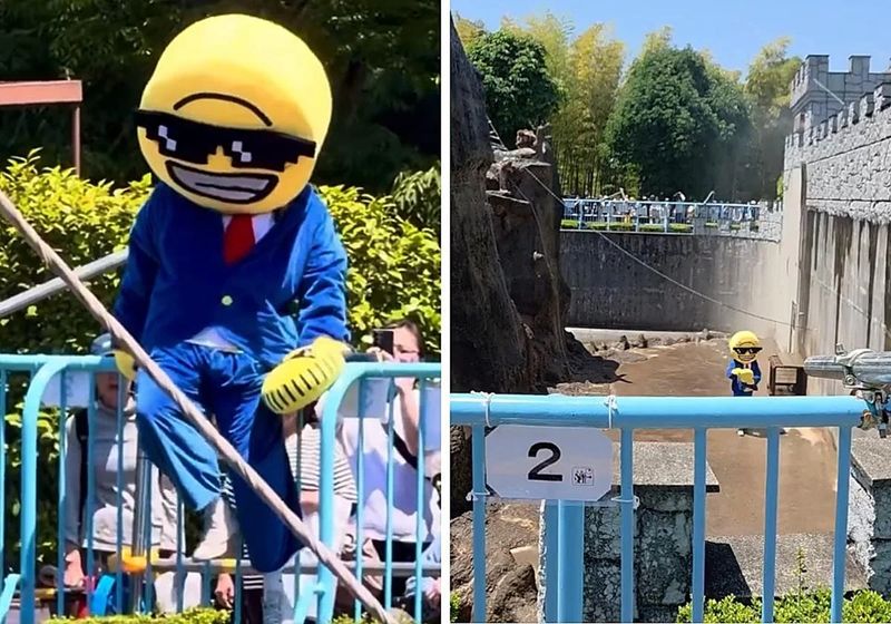 Dos hombres disfrazados fueron detenidos en Japón tras asaltar el recinto del mono 'Punch'