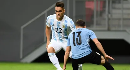 Lautaro Martínez y Giovanni González