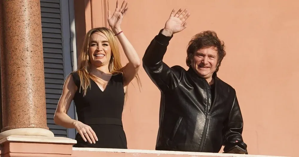 Javier Milei y Fátima Florez