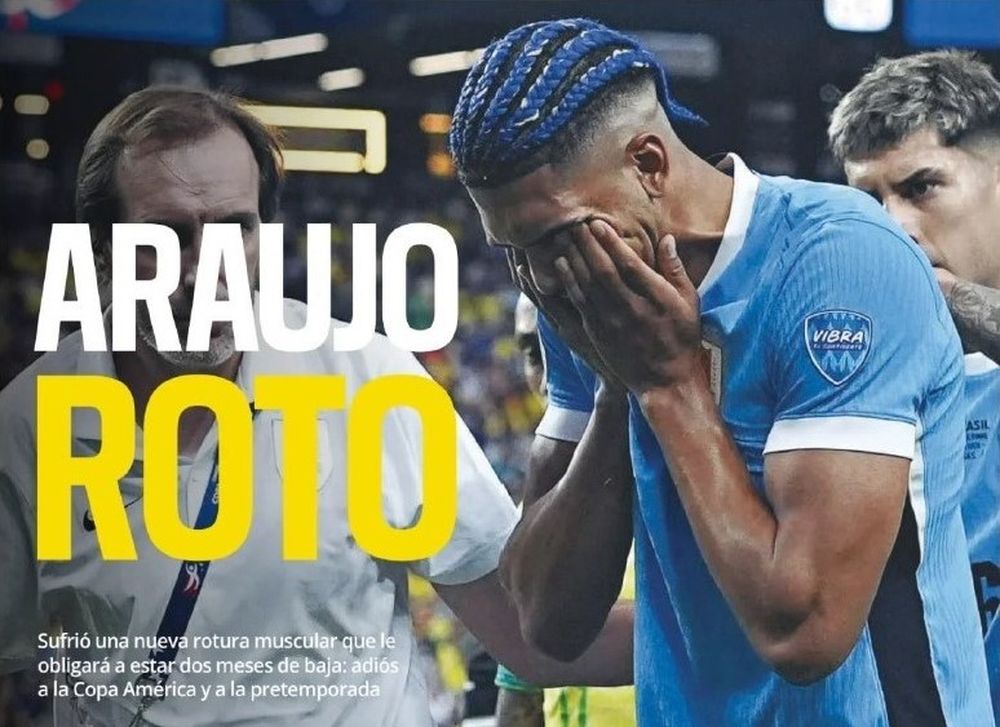 La tapa de Sport con Ronald Araujo