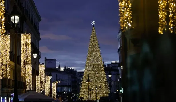 Arbol de Navidad en Madrid.
