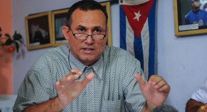 El líder opositor cubano José Daniel Ferrer en rueda de prensa, en La Habana, Cuba.&nbsp;